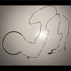 Anthropologie Gold Drop Necklace